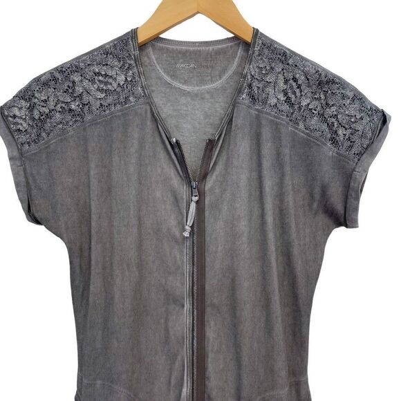 Marccain Full Zip T Shirt Dress - Picture 2 of 6